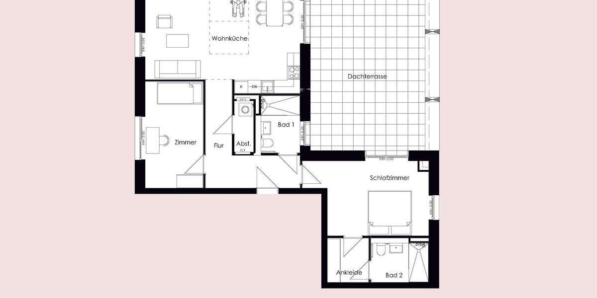 Etagenwohnung Bruchsal - 3 Zimmer, 111 m&sup2;, 1.499&euro; | Angebot:20520506