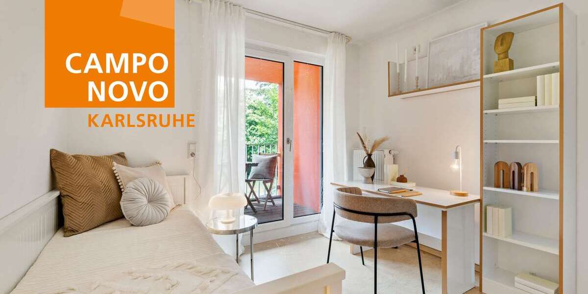 Etagenwohnung Karlsruhe Nordweststadt - 1 Zimmer, 22 m&sup2;, 470&euro; | Angebot:26981344