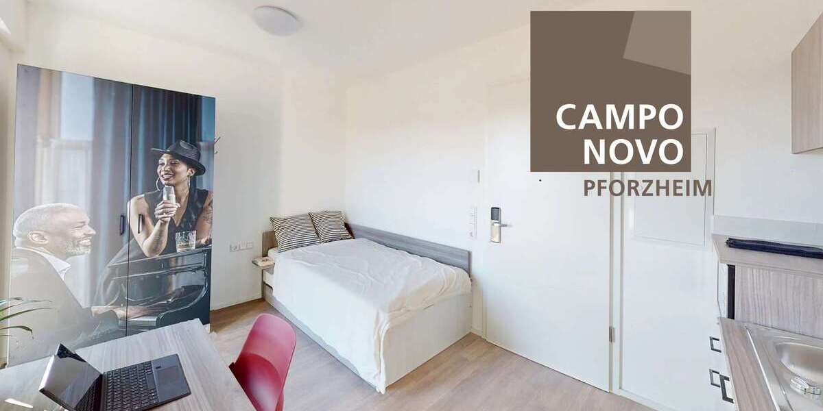 Etagenwohnung Pforzheim Nordstadt - 1 Zimmer, 18 m&sup2;, 449&euro; | Angebot:26666054