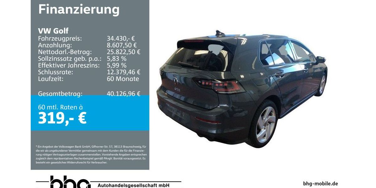 VW Golf 11.052 km 34.430 &euro; Durmersheim 76448