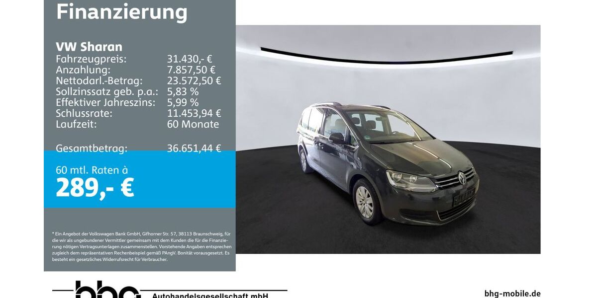 VW Sharan 45.235 km 31.430 &euro; Ettlingen 76275